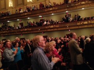 Standing ovation after the wonderful show